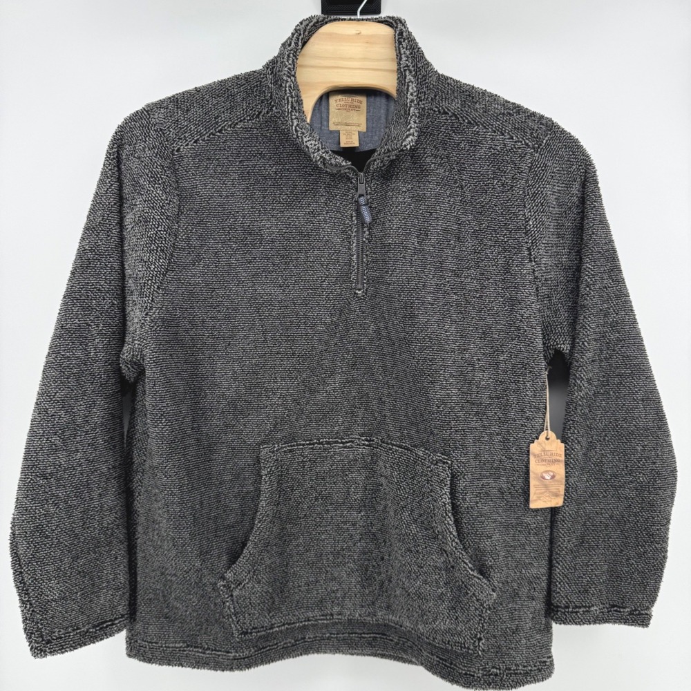 Telluride Clothing Co Trailside Pullover 3XL Charcoal Grey Fleece Quarter Zip - Picture 2 of 6